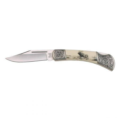 Klappmesser Messer Taschenmesser Jäger Verzierung Brotzeitmesser Neu
